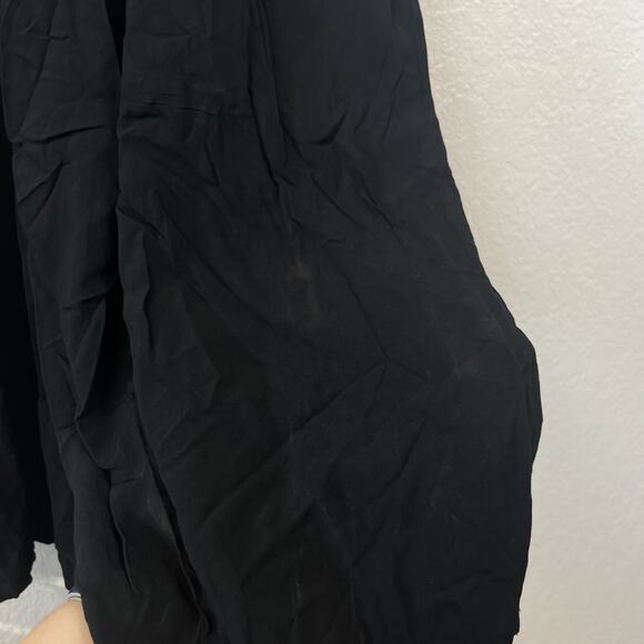 Old Navy Jumpsuit Womens Medium Black Square Neck Wide Leg Minimal Casual READ - Picture 8 of 16